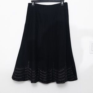 BC Black Wool Skirt